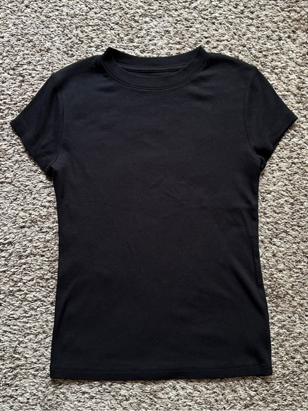 Target A New Day Classic Black Short-Sleeve Women's Tee